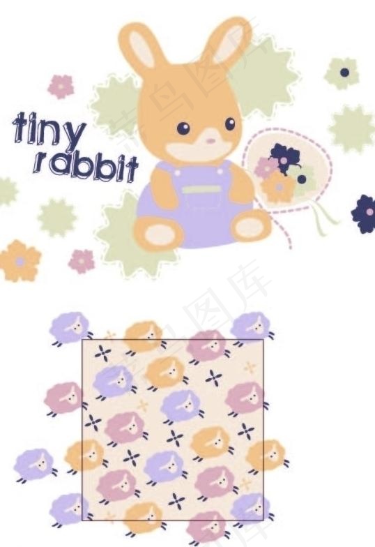 外贸童装印花绣花图案元素图片