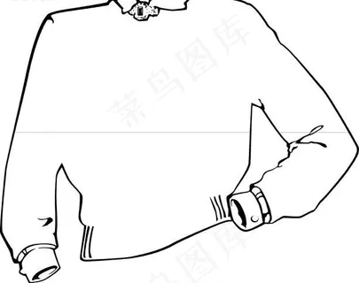 男款外衣设计线稿图 男款外衣设计线稿图