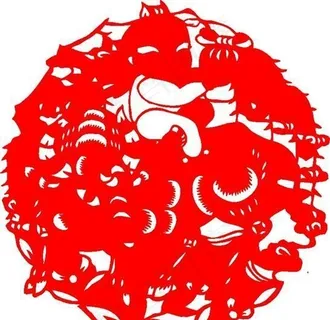 2009年牛年新春吉祥剪纸 牛 民... 2009年牛年新春吉祥剪纸 牛 民...