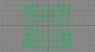 白色真皮沙发模型