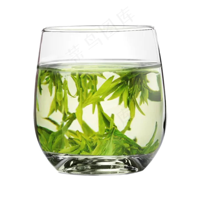 绿茶龙井茶带杯子