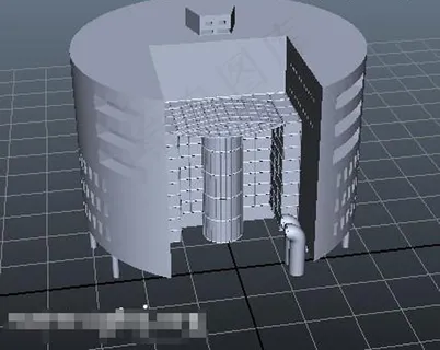 灰色建筑游戏模型 灰色建筑游戏模型