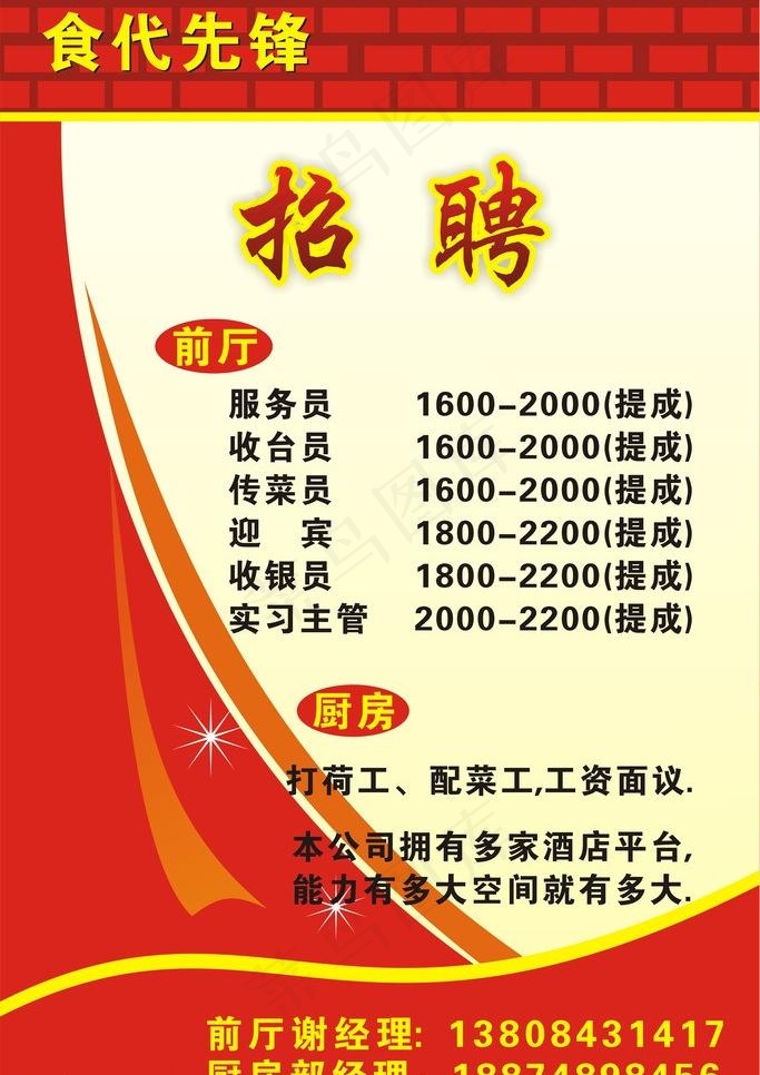 招聘图片cdr矢量模版下载