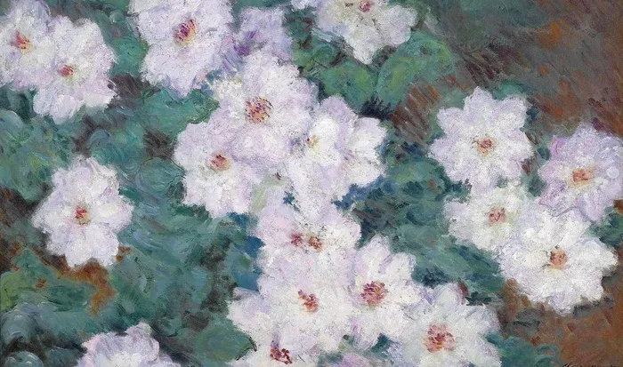 鲜花油画图片