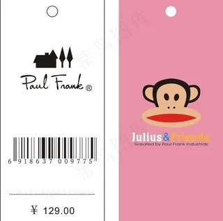 大嘴猴吊牌图片