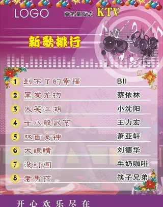 ktv新歌排行图片