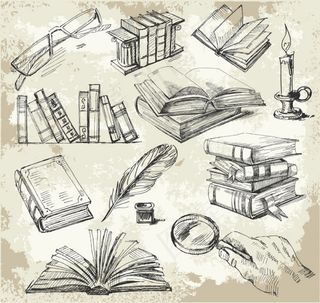 线稿学习用品——矢量素材