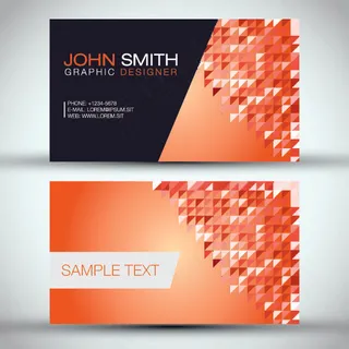 简洁优雅名片矢量素材