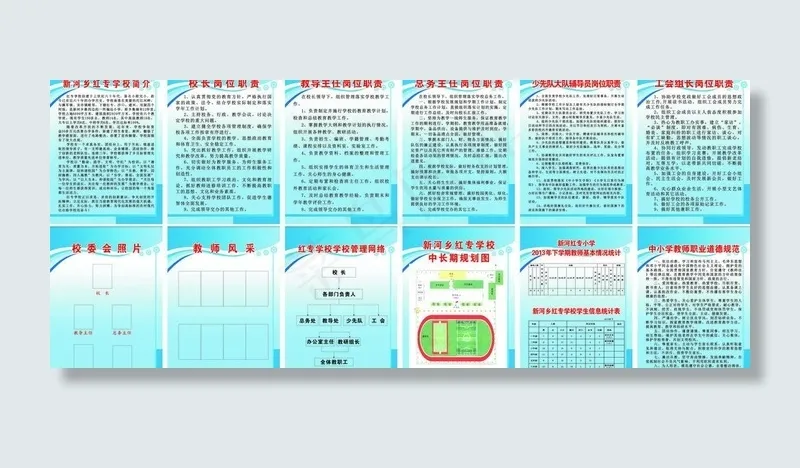 学校制度牌图片cdr矢量模版下载