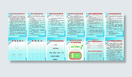 学校制度牌图片
