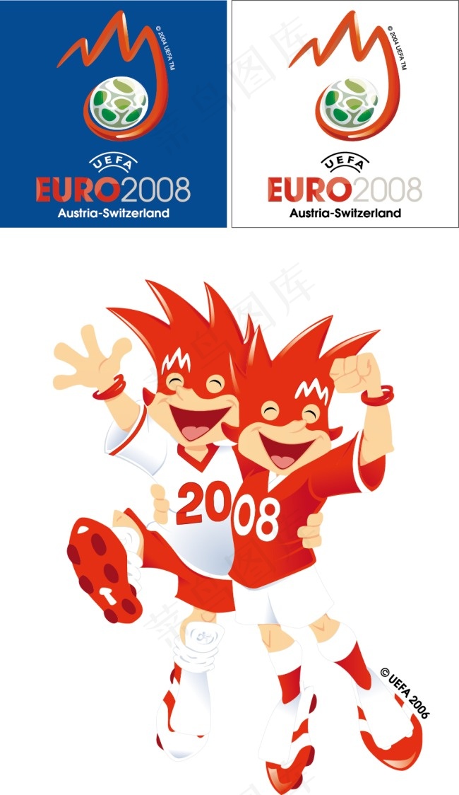 2008欧洲杯标志矢量