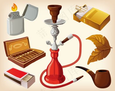 香烟元素设计