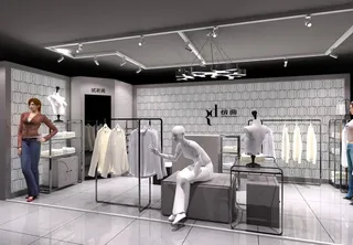服装店面效果图图片