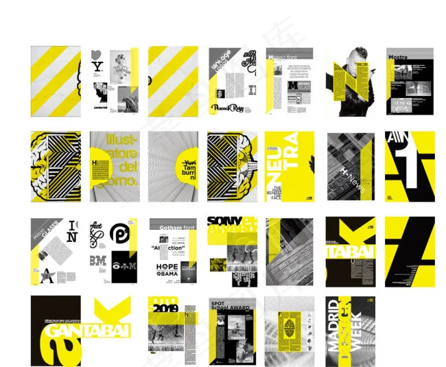 金融杂志ai矢量模版下载