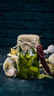 大蒜辣椒高清摄影图片