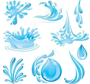 蓝色水花图片 蓝色水花图片