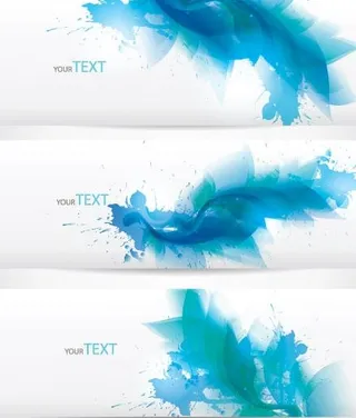 幻彩花卉banner矢量