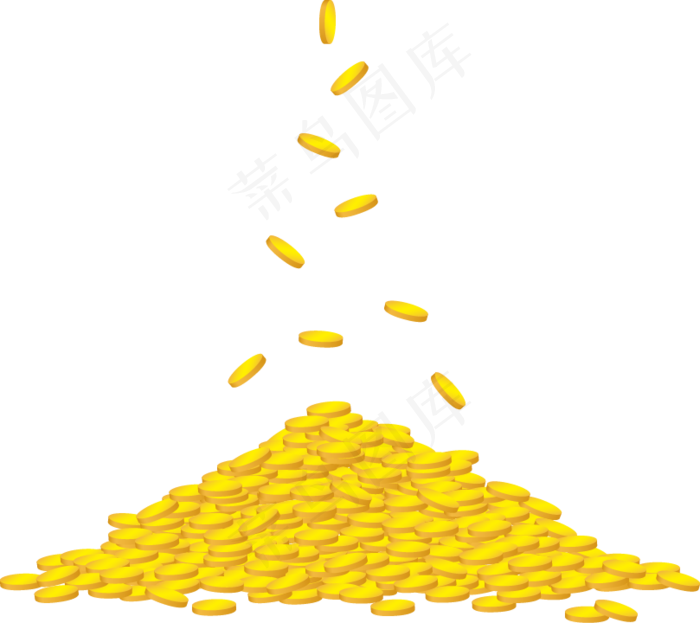 商务金融钱袋金币金融理财促销元素