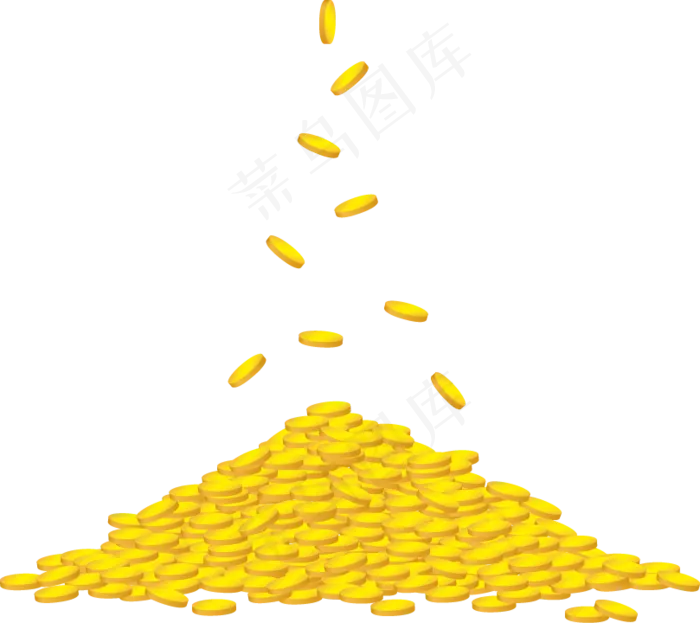 商务金融钱袋金币金融理财促销元素(809X720)