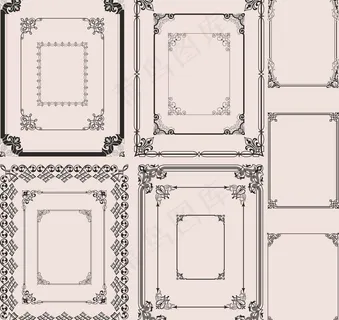 欧式古典花边图片
