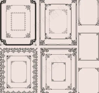 欧式古典花边图片