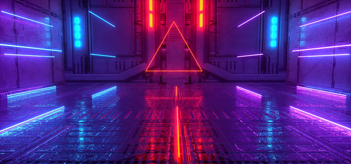 C4D未来科技感场景