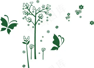 蝴蝶沙发背景墙