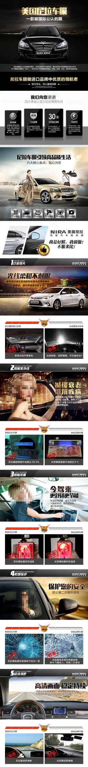 汽车膜详情模板