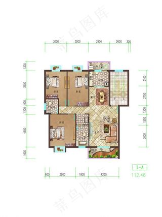户型图渲染图片