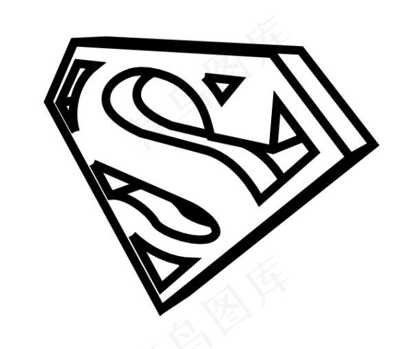 superman立体LOGO矢量素...ai矢量模版下载