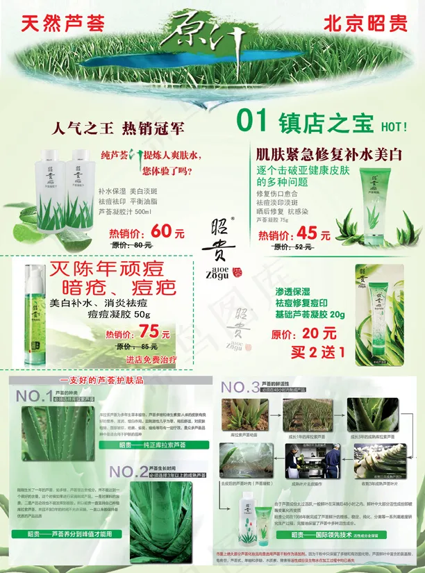 昭贵芦荟宣传页(2551X3437(DPI:300))psd模版下载