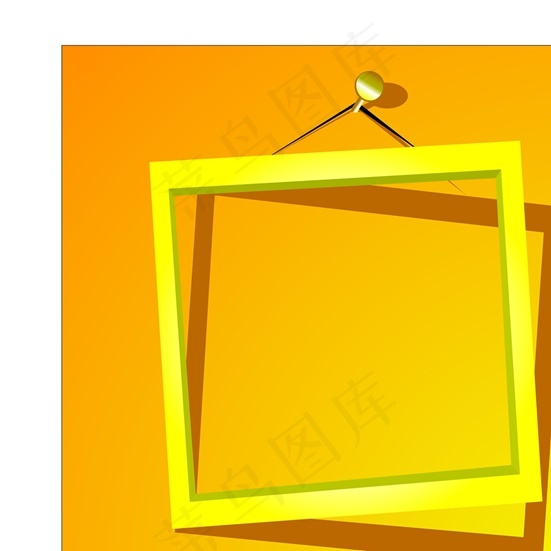 炫彩画框矢量素材设计