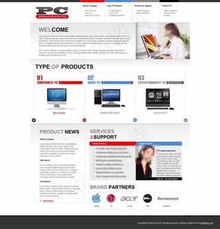 高端IT电子类数码产品CSS模板