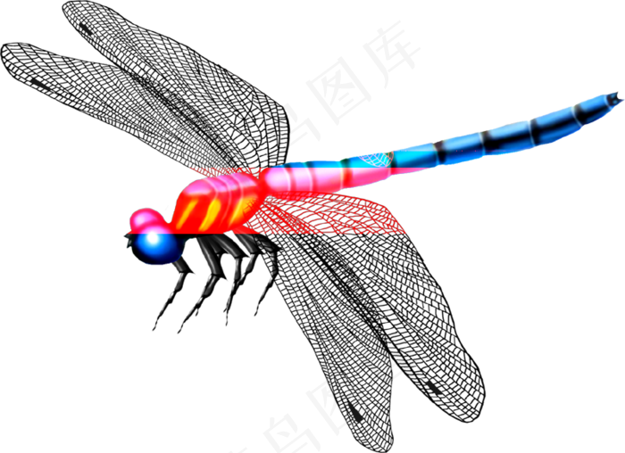 免抠png图片ps素材蜻蜓
