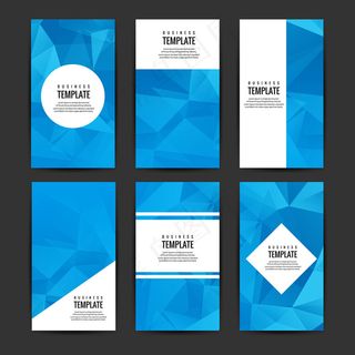 多边形封面设计素材