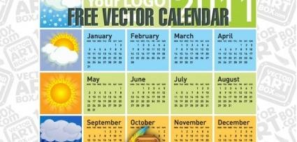 免费矢量日历
