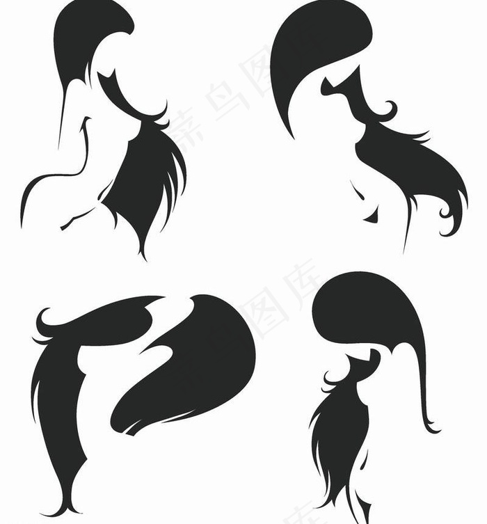 性感女孩剪影图片