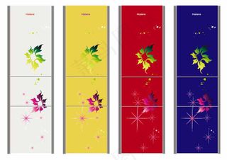 冰箱面板简约图案设计