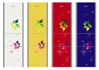 冰箱面板简约图案设计