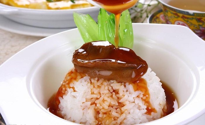 鲍鱼捞饭图片