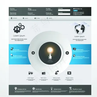 商务网站设计模板图片