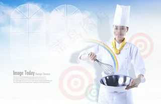 高清PSD分层素材高级厨师