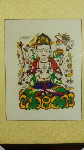 千手观音手绘图图片