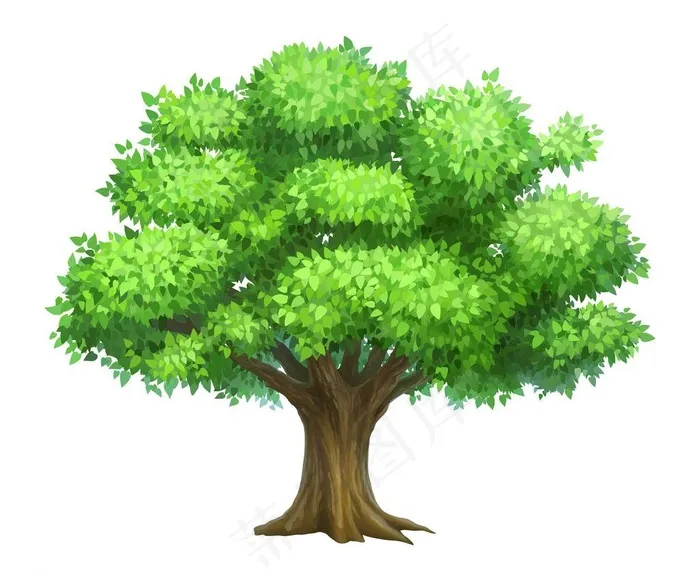 卡通树木图片psd模版下载