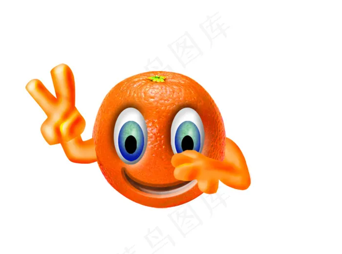 卡通橙子psd模版下载