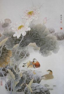 工笔荷花图片 工笔荷花图片