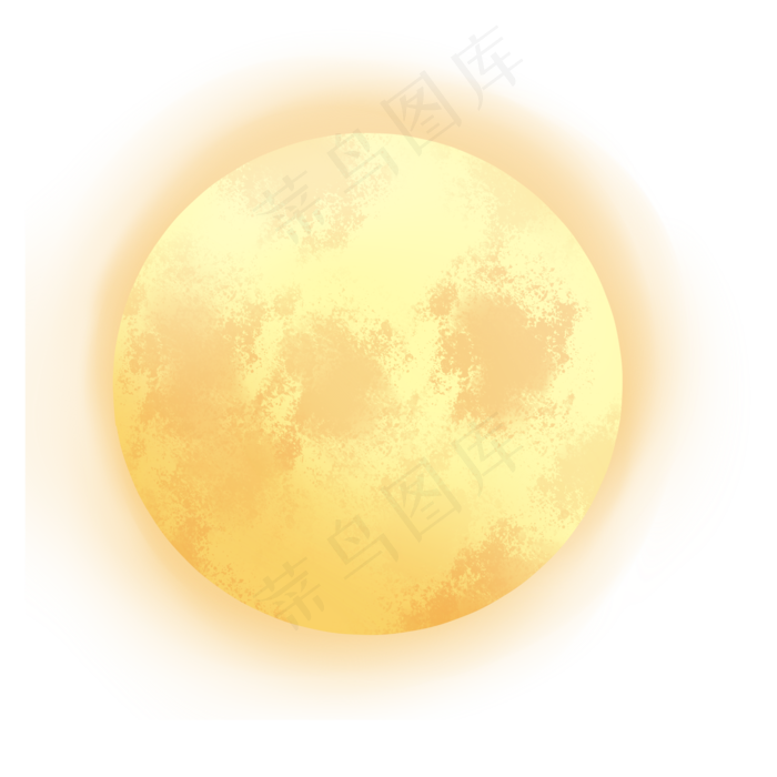 黄色圆弧月亮元素黄色圆弧月亮元素