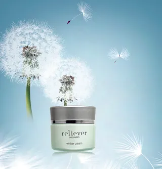 唯美蒲公英化妆品海报设计