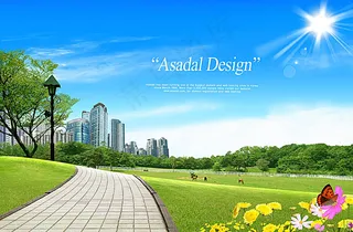 城市建设展板背景