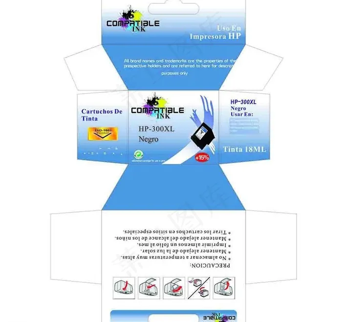 产品包装图图片模板下载cdr矢量模版下载